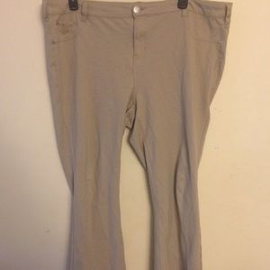 Celebrity Pink Bootcut Khaki Pants Size 22